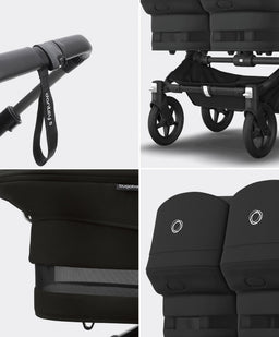 Bugaboo Pushchairs Bugaboo Donkey 5 Twin Carrycot & Seat Pushchair - Midnight Black