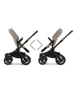 Bugaboo Pushchairs Bugaboo Donkey 5 Twin Pushchair & Carrycot with Extension Set - Desert Taupe