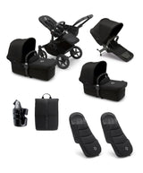 Bugaboo Pushchairs Bugaboo Donkey 5 Twin Pushchair Essential Bundle - Black