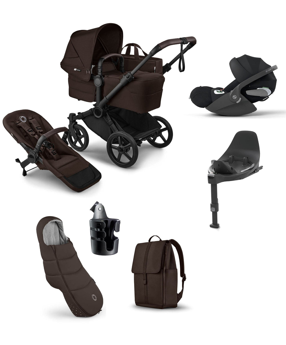 Bugaboo Pushchairs Bugaboo Donkey 6 Single Ultimate Bundle With Cybex Cloud T+ Car Seat &amp; Base (7 Pieces) - Fern Green
