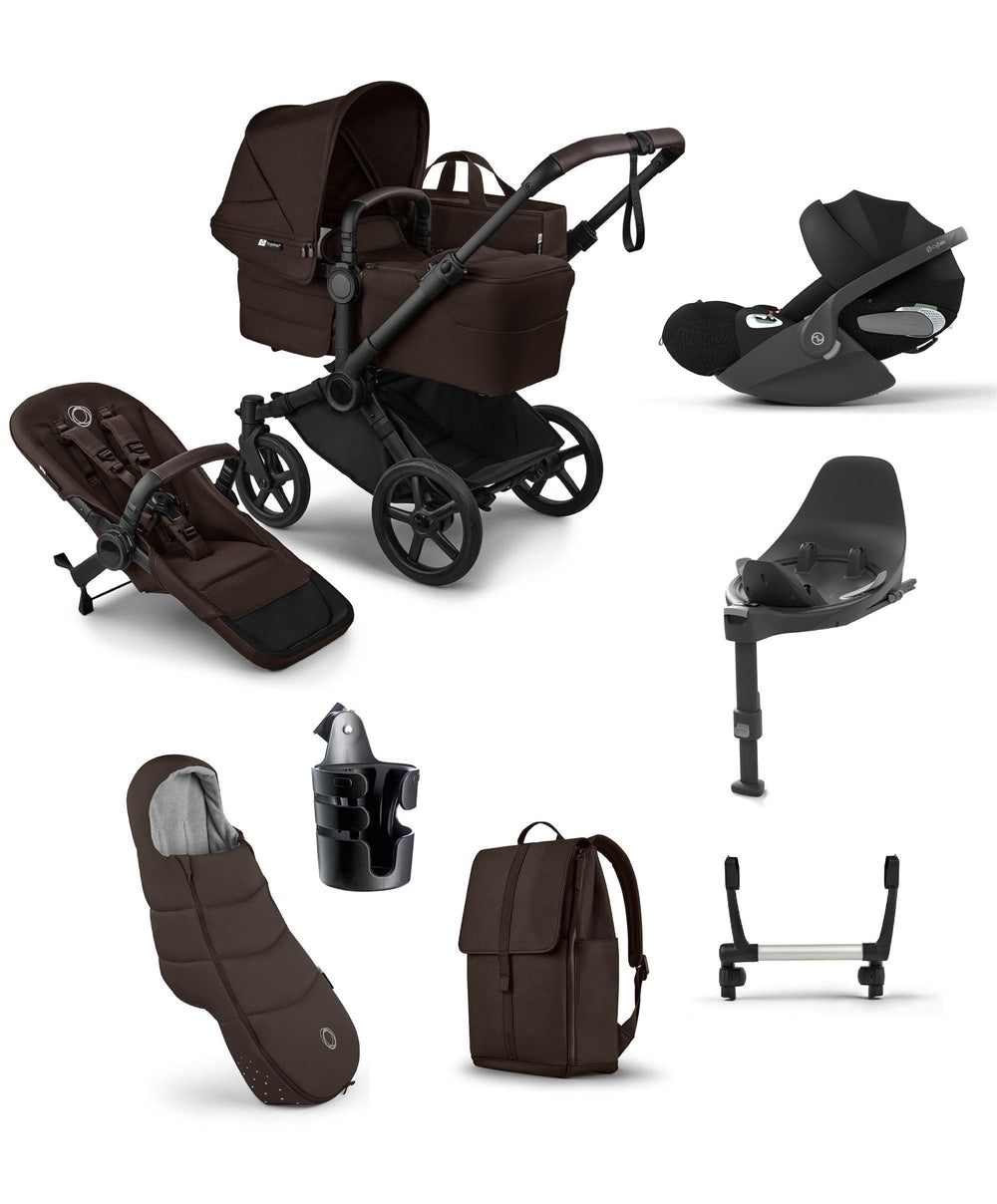 Bugaboo Pushchairs Bugaboo Donkey 6 Single Ultimate Pushchair Bundle (7 Pieces) - Cocoa Brown