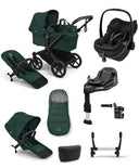 Bugaboo Pushchairs Bugaboo Donkey 6 Ultimate Double Pushchair Bundle with Maxi Cosi Pebble Slide Pro Car Seat & Base (8 Pieces) - Fern Green