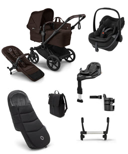 Bugaboo Pushchairs Bugaboo Donkey 6 Ultimate Single Pushchair with Maxi Cosi Pebble Slide Pro Car Seat & Base (7 Pieces) - Cocoa Brown