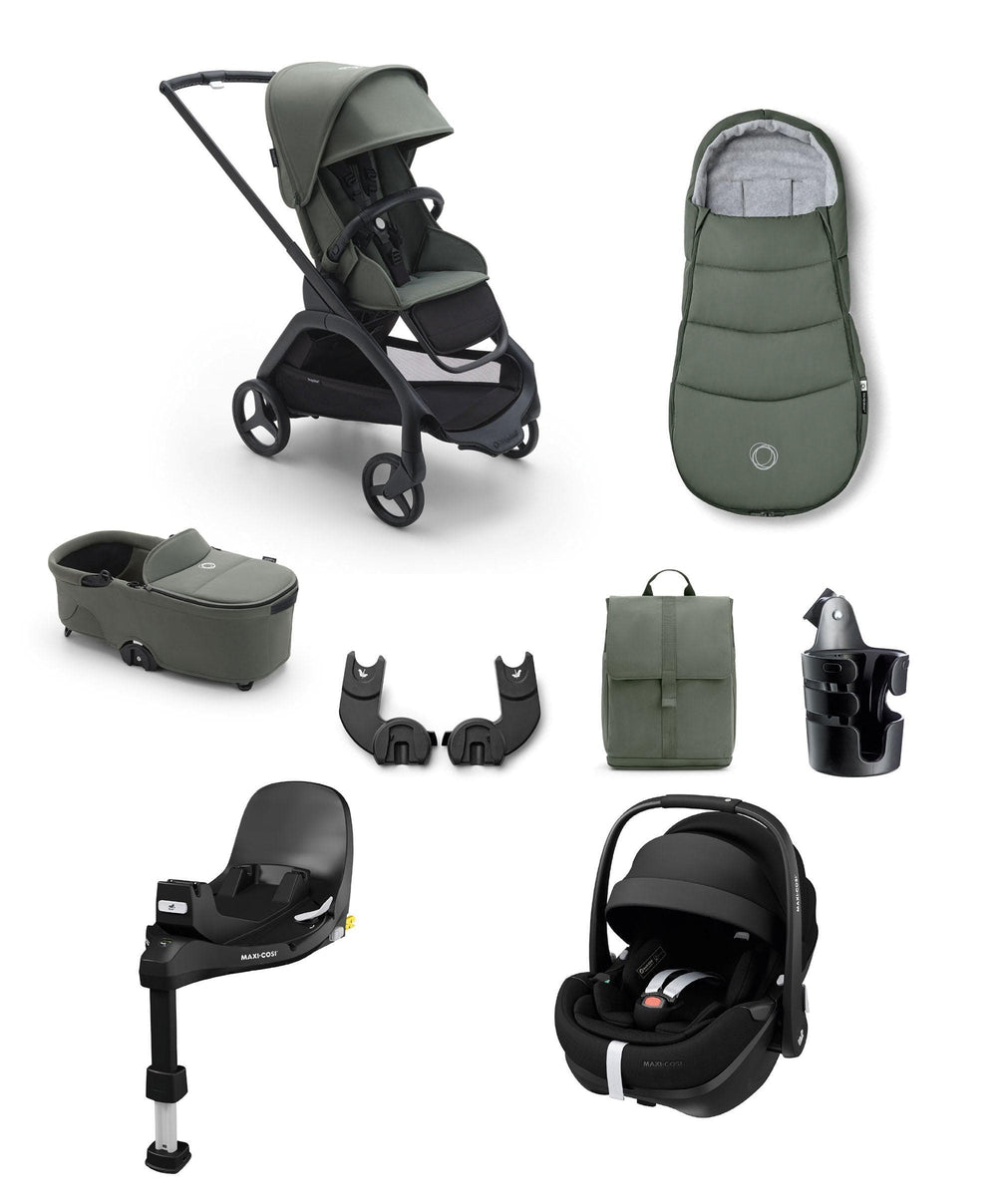 Bugaboo Dragonfly Complete Stroller Bundle With Maxi-Cosi Pebble 360 P – Mamas & Papas UK