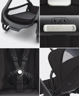 Bugaboo Pushchairs Bugaboo Dragonfly Complete Stroller in Midnight Black
