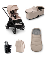 Bugaboo Pushchairs Bugaboo Dragonfly Plus Essential Pushchair Bundle (5 Pieces) - Desert Taupe