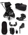 Bugaboo Pushchairs Bugaboo Dragonfly Plus Ultimate Pushchair Bundle with Cybex Cloud T i-Size Plus Rotating Baby Car Seat  & Base (8 Pieces) - Black