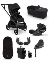 Bugaboo Pushchairs Bugaboo Dragonfly Plus Ultimate Pushchair Bundle with Cybex Cloud T i-Size Plus Rotating Baby Car Seat  & Base (8 Pieces) - Black