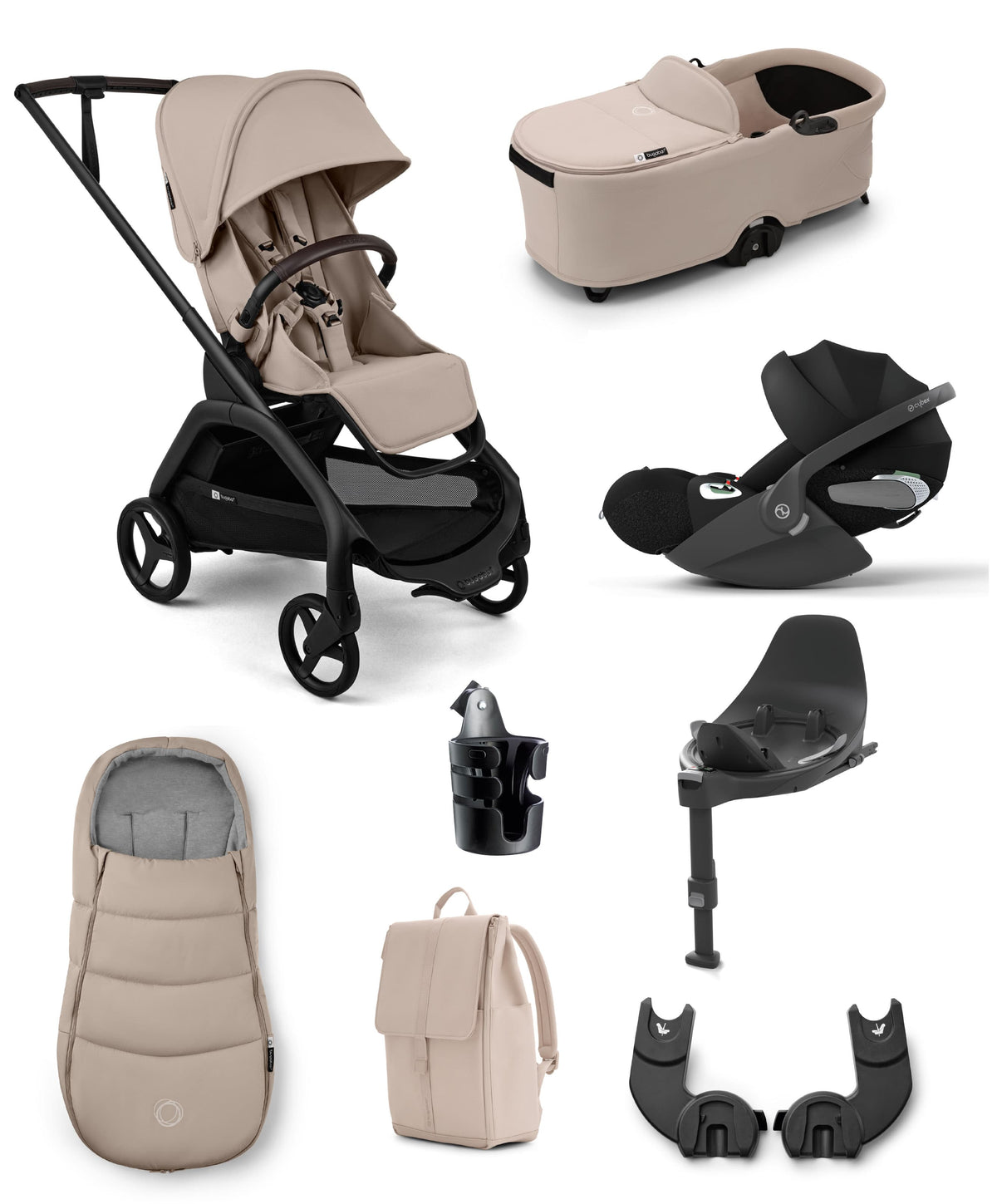 Bugaboo Dragonfly Plus Ultimate Pushchair Bundle with Cybex Cloud T i- – Mamas & Papas UK