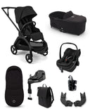 Bugaboo Pushchairs Bugaboo Dragonfly Plus Ultimate Pushchair Bundle with Maxi-Cosi Pebble Slide Pro Car Seat (8 Pieces) - Black
