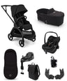 Bugaboo Pushchairs Bugaboo Dragonfly Plus Ultimate Pushchair Bundle with Maxi-Cosi Pebble Slide Pro Car Seat (8 Pieces) - Black