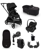 Bugaboo Pushchairs Bugaboo Dragonfly Plus Ultimate Pushchair Bundle with Maxi-Cosi Pebble Slide Pro Car Seat (8 Pieces) - Black