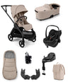 Bugaboo Pushchairs Bugaboo Dragonfly Plus Ultimate Pushchair Bundle with Maxi-Cosi Pebble Slide Pro Car Seat (8 Pieces) - Desert Taupe