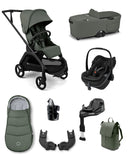 Bugaboo Pushchairs Bugaboo Dragonfly Plus Ultimate Pushchair Bundle with Maxi-Cosi Pebble Slide Pro Car Seat (8 Pieces) - Forrest Green