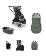 Bugaboo Pushchairs Bugaboo Dragonfly Pushchair Bundle (5 pieces) – Forest Green