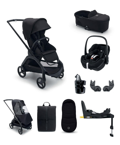Bugaboo Pushchairs Bugaboo Dragonfly Pushchair Bundle with Maxi-Cosi Pebble 360 Pro² Car Seat & Base - Black