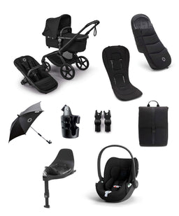 Bugaboo Pushchairs Bugaboo Fox 5 Renew Complete Pushchair Bundle with Cybex Cloud T Car Seat (8 Pieces) - Black