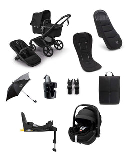 Bugaboo Pushchairs Bugaboo Fox 5 Renew Complete Pushchair Bundle with Maxi-Cosi Pebble 360 Pro Car Seat (9 Pieces) - Heritage Black