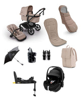 Bugaboo Pushchairs Bugaboo Fox 5 Renew Complete Pushchair Bundle with Maxi-Cosi Pebble 360 Pro Car Seat (9 Pieces) - Taupe Melange