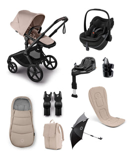 Bugaboo Pushchairs Bugaboo Fox 5 Renew Complete Pushchair Bundle with Maxi-Cosi Pebble Slide Pro Car Seat & Base (8 Pieces) - Taupe