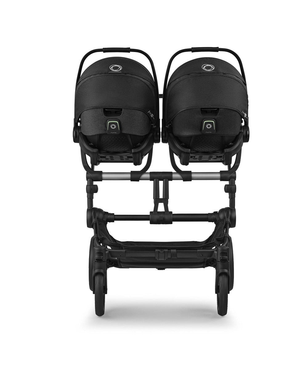 Bugaboo Pushchairs Donkey 6 Twin Essential Bundle With Cybex Cloud T+ i-Size Rotating Baby Car Seat (10 Pieces) - Cocoa Brown