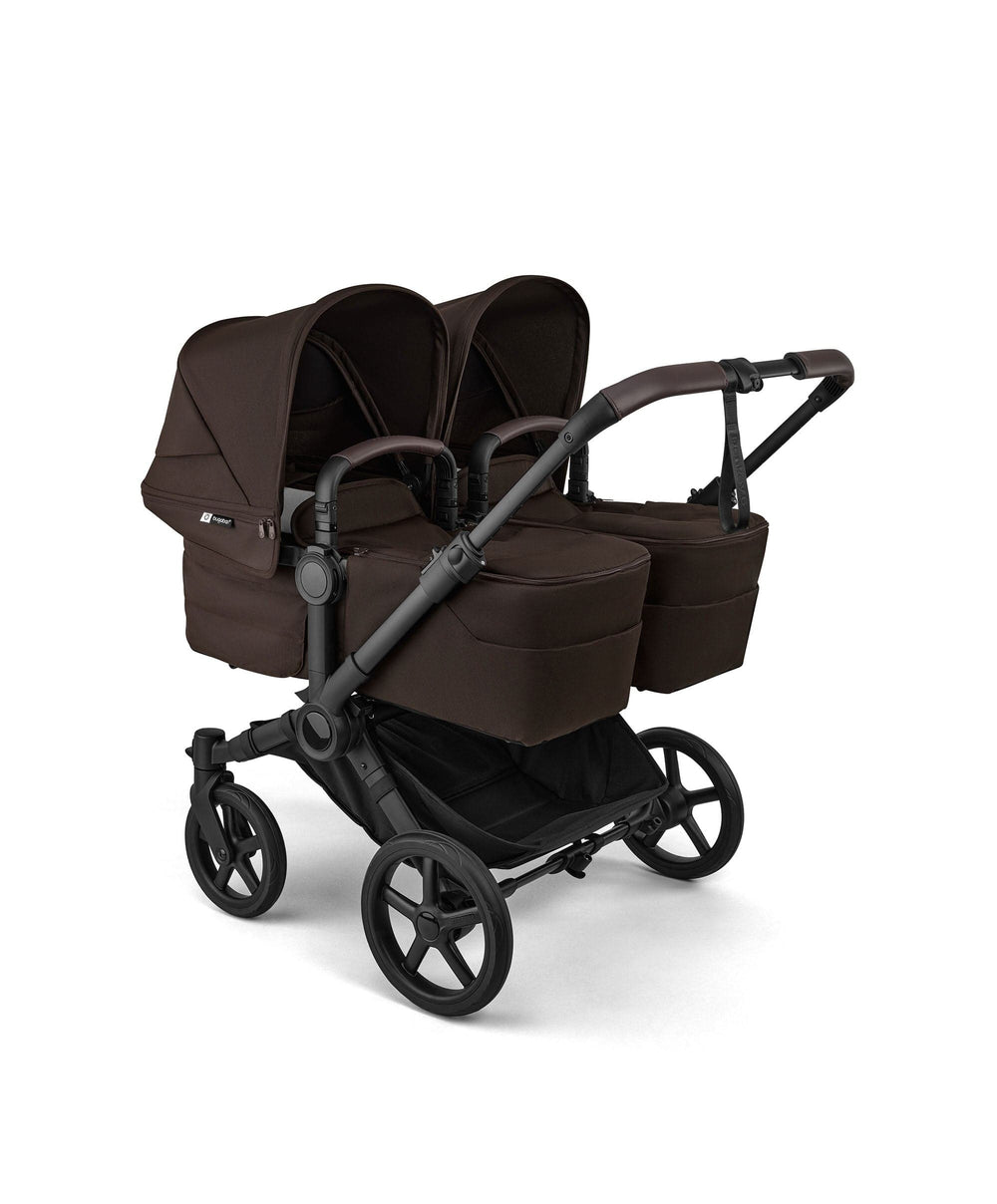 Bugaboo Pushchairs Donkey 6 Twin Essential Bundle With Cybex Cloud T+ i-Size Rotating Baby Car Seat (10 Pieces) - Cocoa Brown