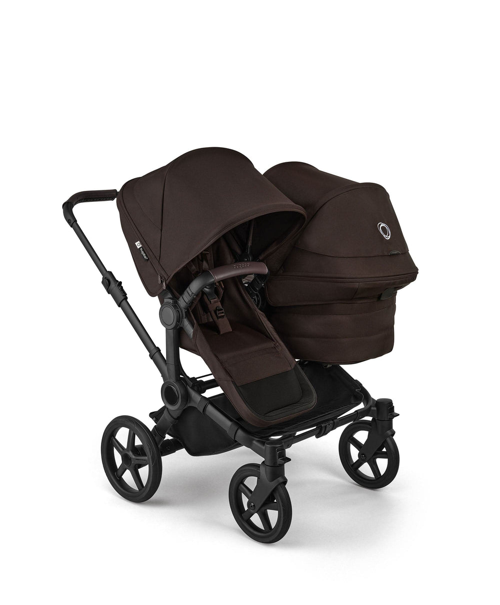 Bugaboo Pushchairs Donkey 6 Twin Essential Bundle With Cybex Cloud T i-Size Rotating Baby Car Seat (10 Pieces) - Cocoa Brown