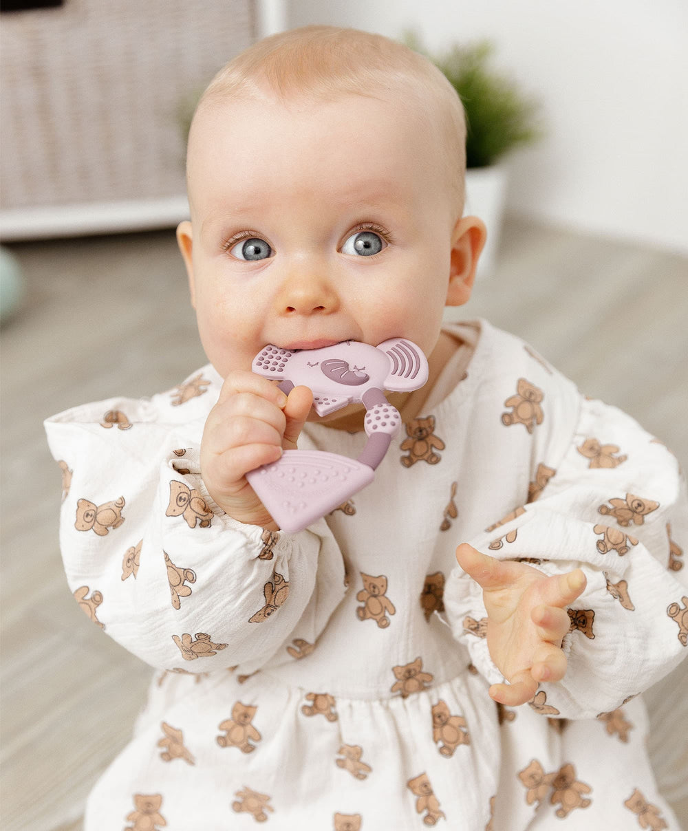 Cheeky Chompers Teethers Cheeky Chompers Darcy the Elephant Teether - Dusky pink