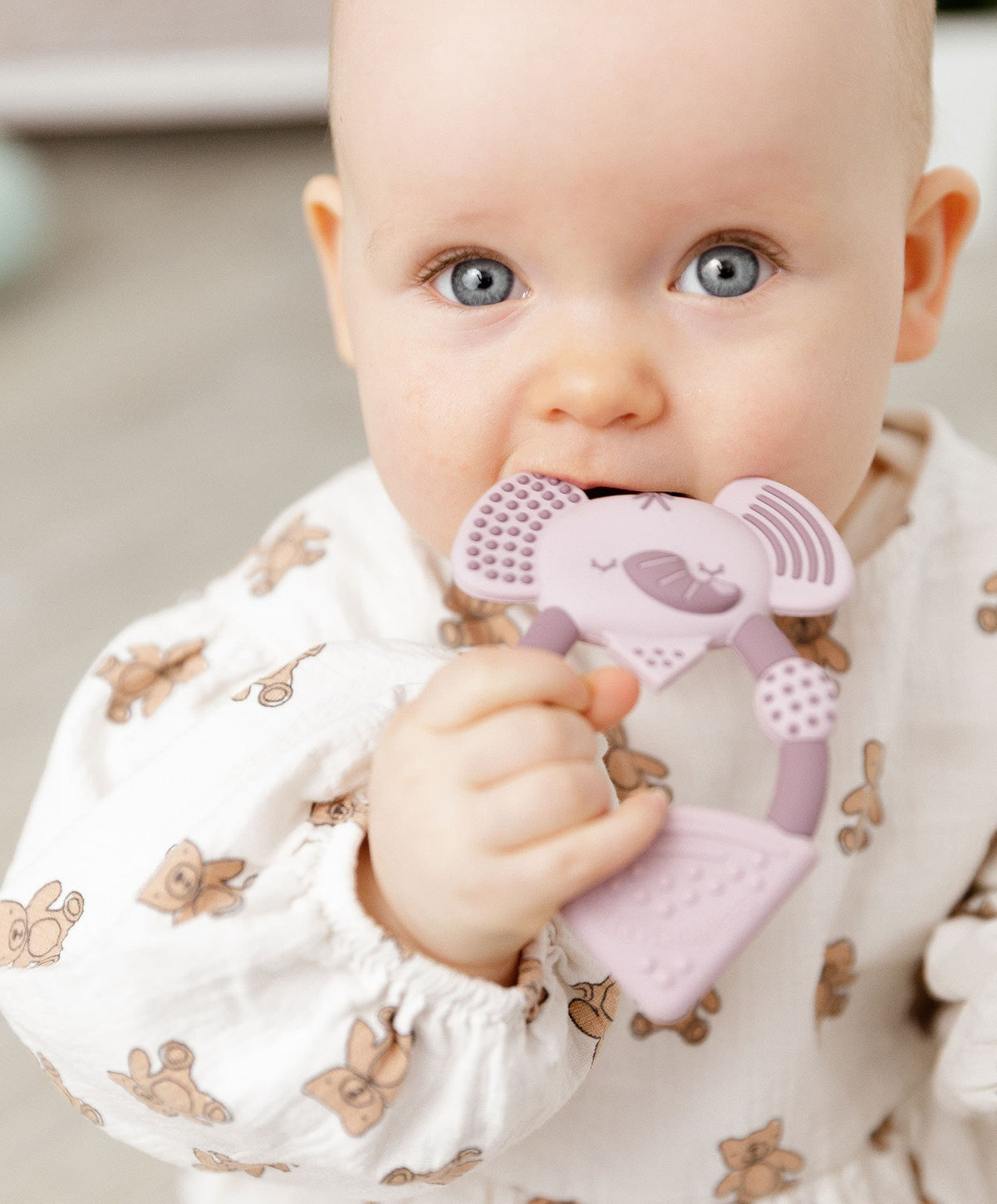 Cheeky Chompers Teethers Cheeky Chompers Darcy the Elephant Teether - Dusky pink