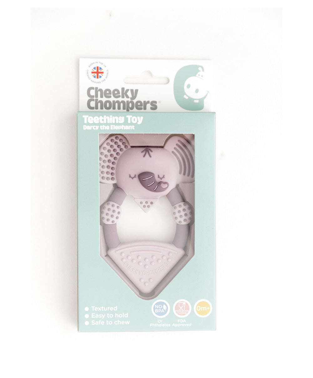 Cheeky Chompers Teethers Cheeky Chompers Darcy the Elephant Teether - Dusky pink