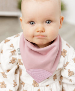 Cheeky Chompers Teethers Cheeky Chompers Neckerchew - Dusky Pink