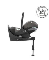 CYBEX Cloud T i Size Rotating Baby Car Seat Mirage Grey Mamas Papas UK