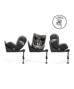 Cybex Baby Car Seats Sirona T i-Size 360° Rotating Car Seat in Mirage Grey