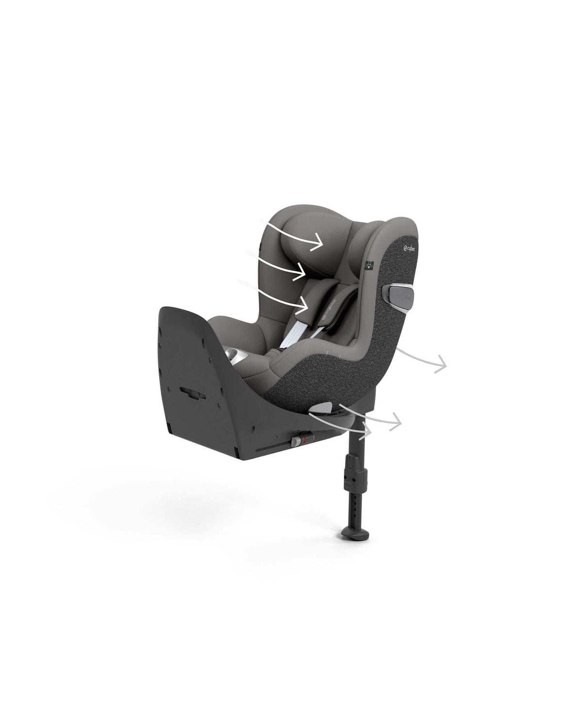 Cybex Sirona T iSize 360° Rotating Car Seat Mirage Grey Mamas