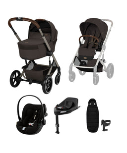 Cybex Cybex Balios Ultimate Pushchair Bundle with Cybex Cloud G3 Car Seat - Chocolate Brown