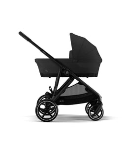 Cybex Cybex e-Gazelle S Electric Single to Double Pushchair Bundle with Cybex Aton B2 i-Size Car Seat and Base (6 Pieces) – Black