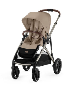 Cybex Cybex Gazelle S Pushchair Bundle with Cloud T i-Size Baby Car Seat & Base (7 Pieces) - Almond Beige