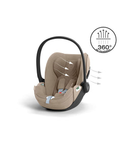 Cybex Cybex Gazelle S Pushchair Bundle with Cloud T i-Size Baby Car Seat & Base (7 Pieces) - Almond Beige