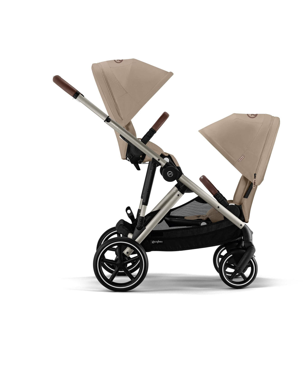 Cybex Cybex Gazelle S Twin Pushchair Bundle (12 Pieces) - Almond Beige