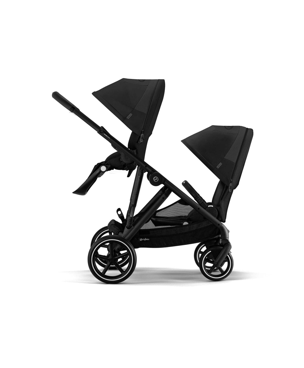 Cybex Cybex Gazelle S Twin Pushchair Bundle (12 Pieces) - Moon Black