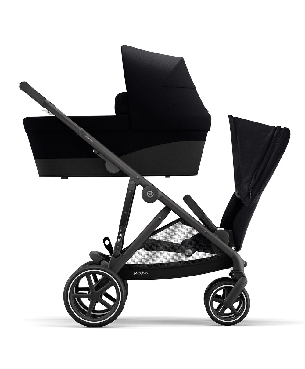 Cybex Cybex Gazelle S Twin Pushchair Bundle (12 Pieces) - Moon Black