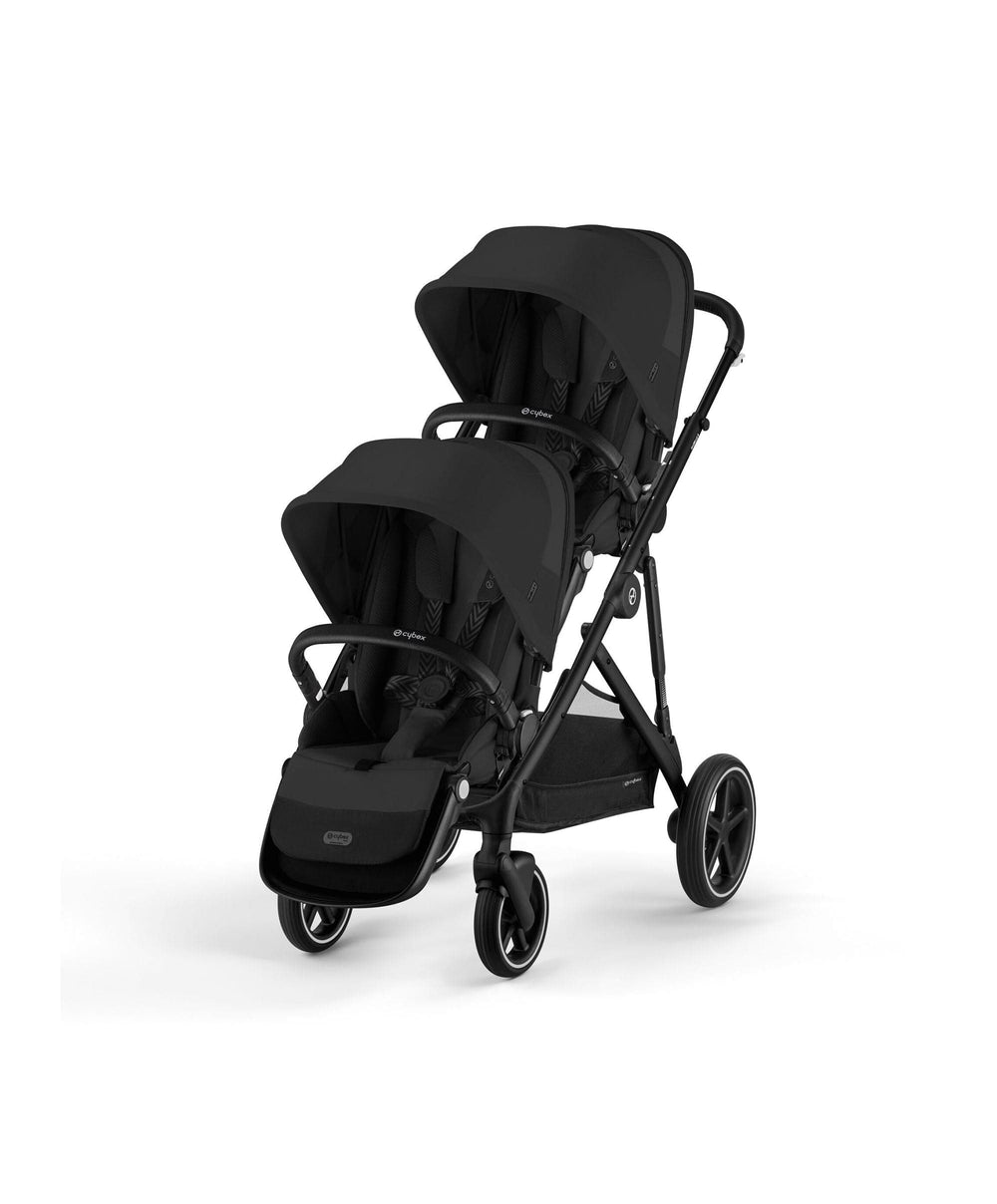 Cybex Cybex Gazelle S Twin Pushchair Bundle (12 Pieces) - Moon Black