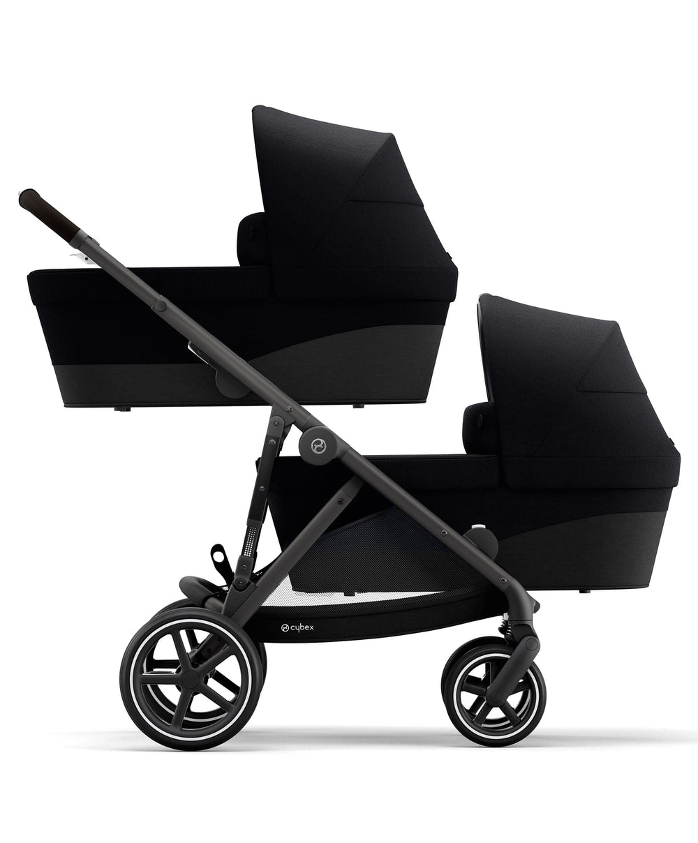 Cybex Cybex Gazelle S Twin Pushchair Bundle (12 Pieces) - Moon Black
