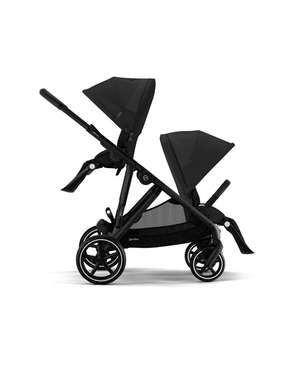 Cybex Cybex Gazelle S Twin Pushchair Bundle (12 Pieces) - Moon Black