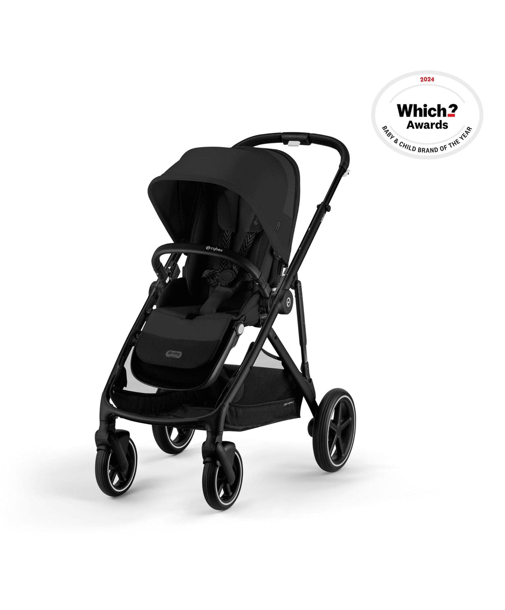 Cybex Cybex Gazelle S Twin Pushchair Bundle (12 Pieces) - Moon Black