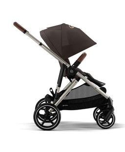 Cybex Cybex Gazelle S Twin Pushchair Bundle with Cybex Cloud T i-Size Rotating Baby Car Seat & Base (16 Pieces)- Chocolate Brown