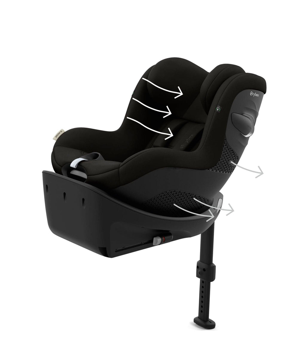 cybex sirona s premium black Cybex Sirona Gi i-Size 360 Car Seat with Isofix Base – Magic Black – Mamas & Papas UK