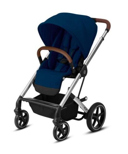 Cybex Pushchairs Balios S Lux Pushchair in Navy Blue and Silver Frame