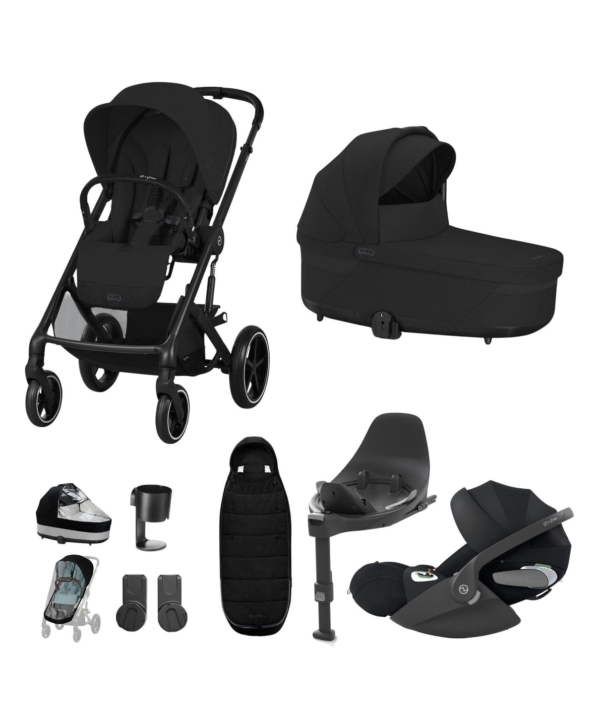 Cybex Balios Pushchair Bundle with Cybex Cloud T Car Seat (7 pieces)