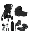 Cybex Pushchairs Cybex Balios Bundle with Cybex Cloud T i-Size Rotating Baby Car Seat & Rotating Base (7 Pieces) - Moon Black